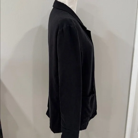 Abercrombie and Fitch black casual open faced blazer jacket cardigan - Picture 3 of 5